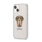 Neapolitan Mastiff Personalised iPhone 14 Clear Tough Case Starlight Angled Image