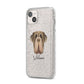 Neapolitan Mastiff Personalised iPhone 14 Plus Glitter Tough Case Starlight Angled Image