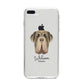 Neapolitan Mastiff Personalised iPhone 8 Plus Bumper Case on Silver iPhone