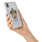 Neapolitan Mastiff Personalised iPhone X Bumper Case on Silver iPhone Alternative Image 2