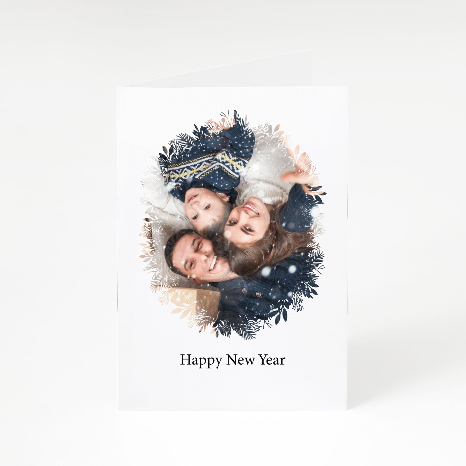 New Year Wreath A5 Greetings Card