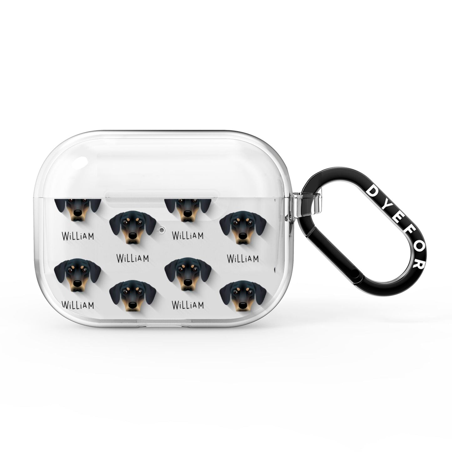 New Zealand Huntaway Icon with Name AirPods Pro Clear Case