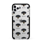 New Zealand Huntaway Icon with Name Apple iPhone 11 Pro Max in Silver with Black Impact Case