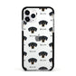 New Zealand Huntaway Icon with Name Apple iPhone 11 Pro in Silver with Black Impact Case