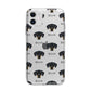 New Zealand Huntaway Icon with Name Apple iPhone 11 in White with Bumper Case