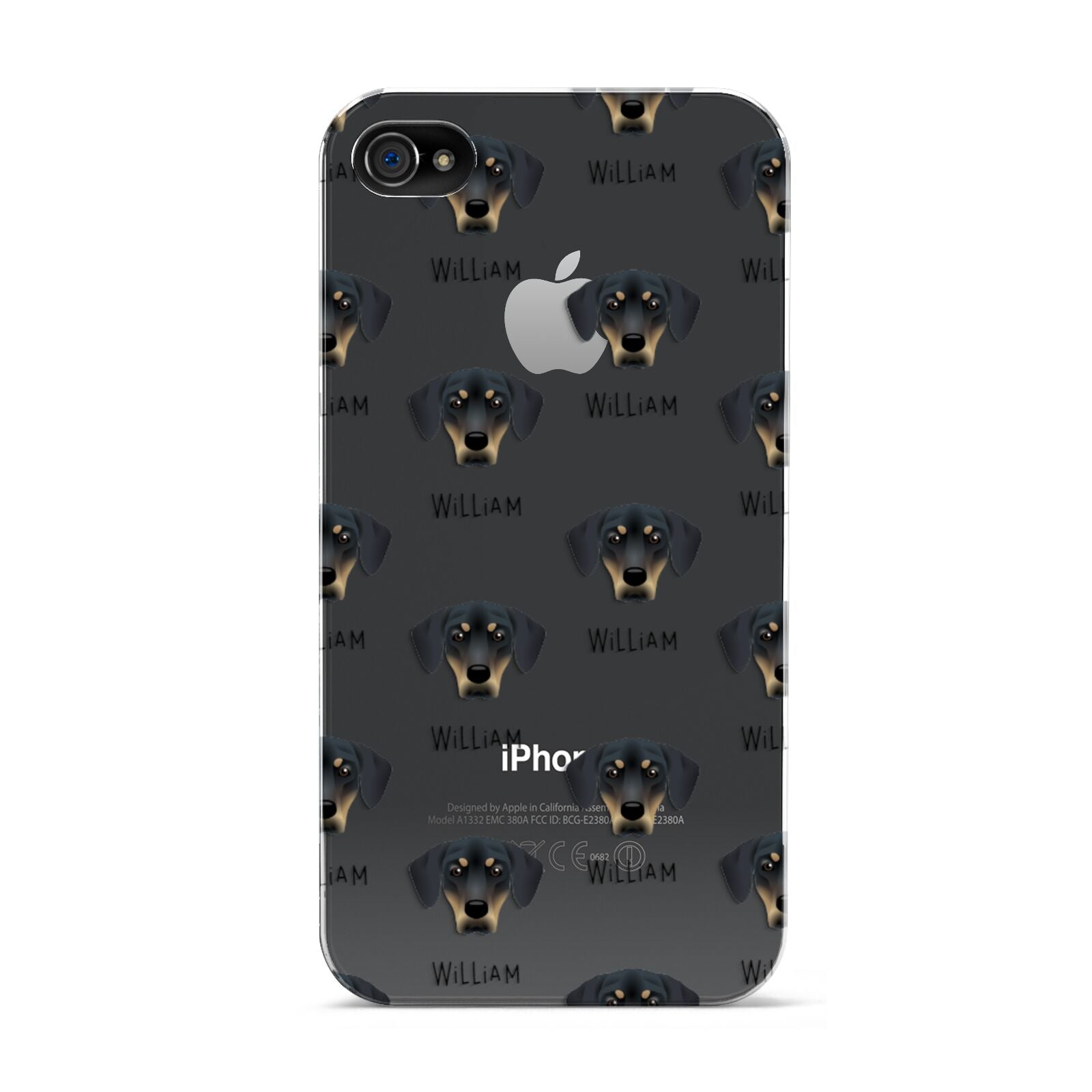 New Zealand Huntaway Icon with Name Apple iPhone 4s Case