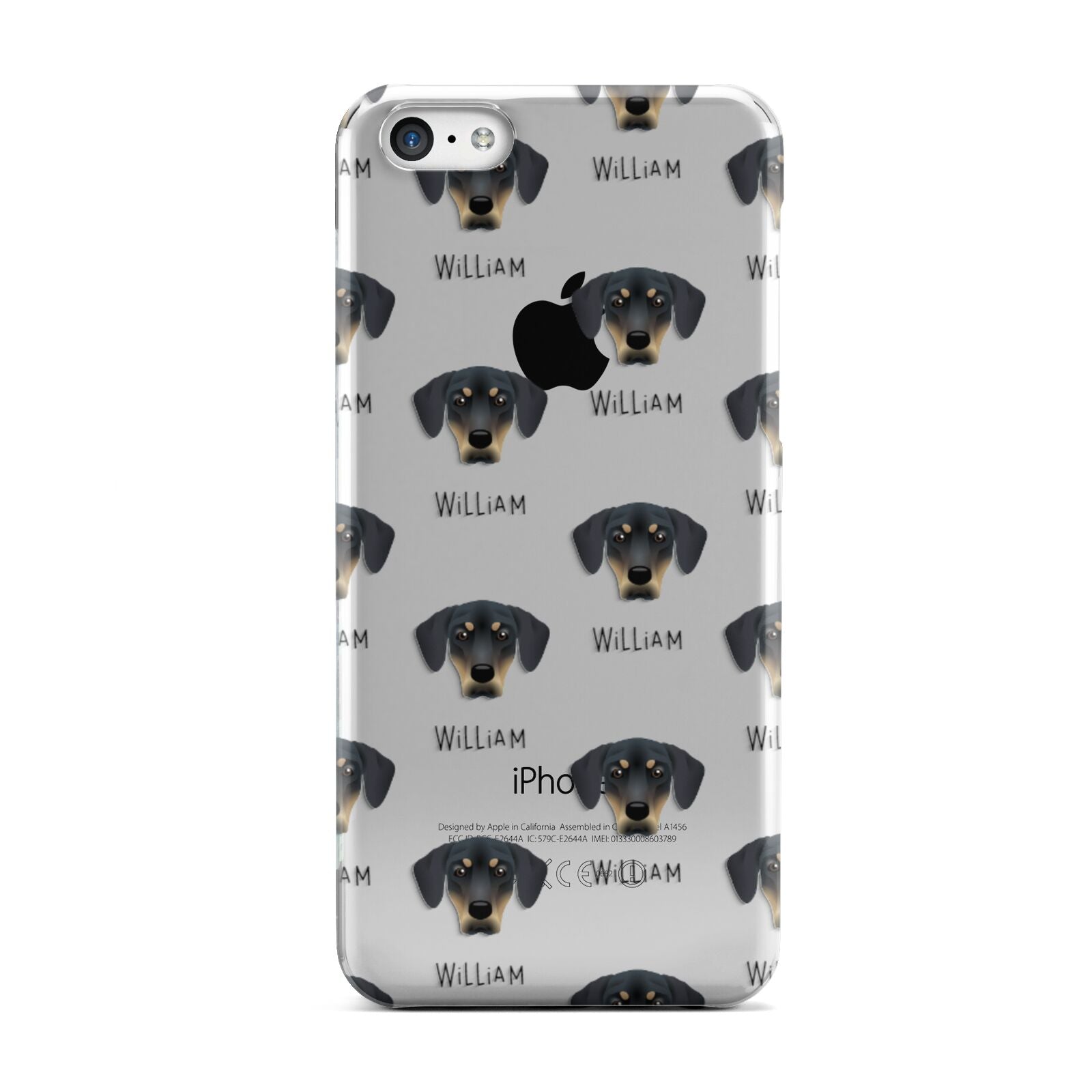 New Zealand Huntaway Icon with Name Apple iPhone 5c Case