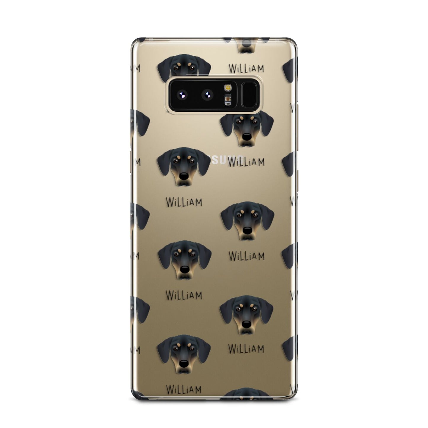 New Zealand Huntaway Icon with Name Samsung Galaxy Note 8 Case