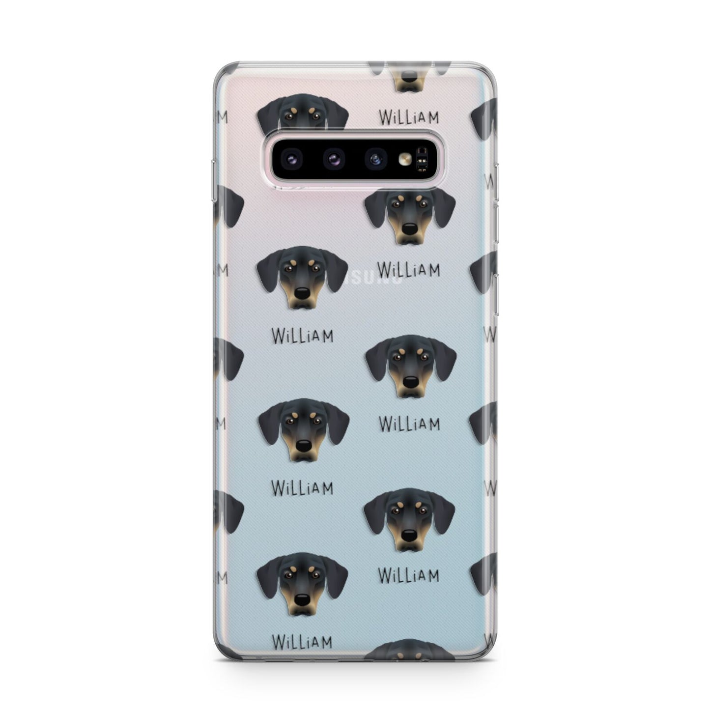 New Zealand Huntaway Icon with Name Samsung Galaxy S10 Plus Case