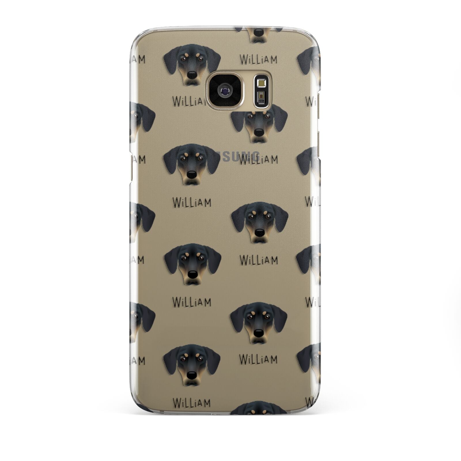 New Zealand Huntaway Icon with Name Samsung Galaxy S7 Edge Case