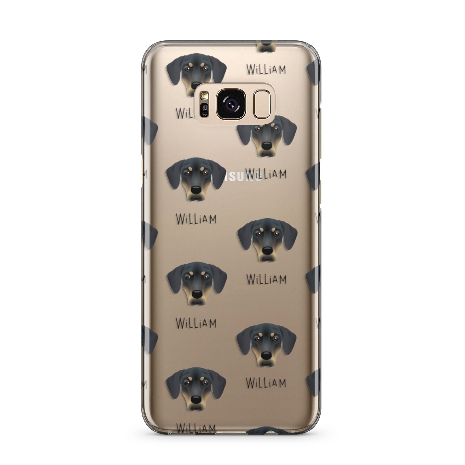 New Zealand Huntaway Icon with Name Samsung Galaxy S8 Plus Case