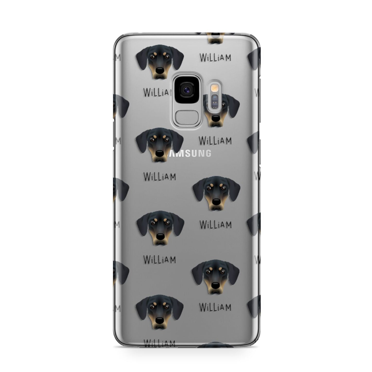 New Zealand Huntaway Icon with Name Samsung Galaxy S9 Case