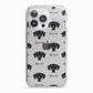 New Zealand Huntaway Icon with Name iPhone 13 Pro TPU Impact Case with White Edges