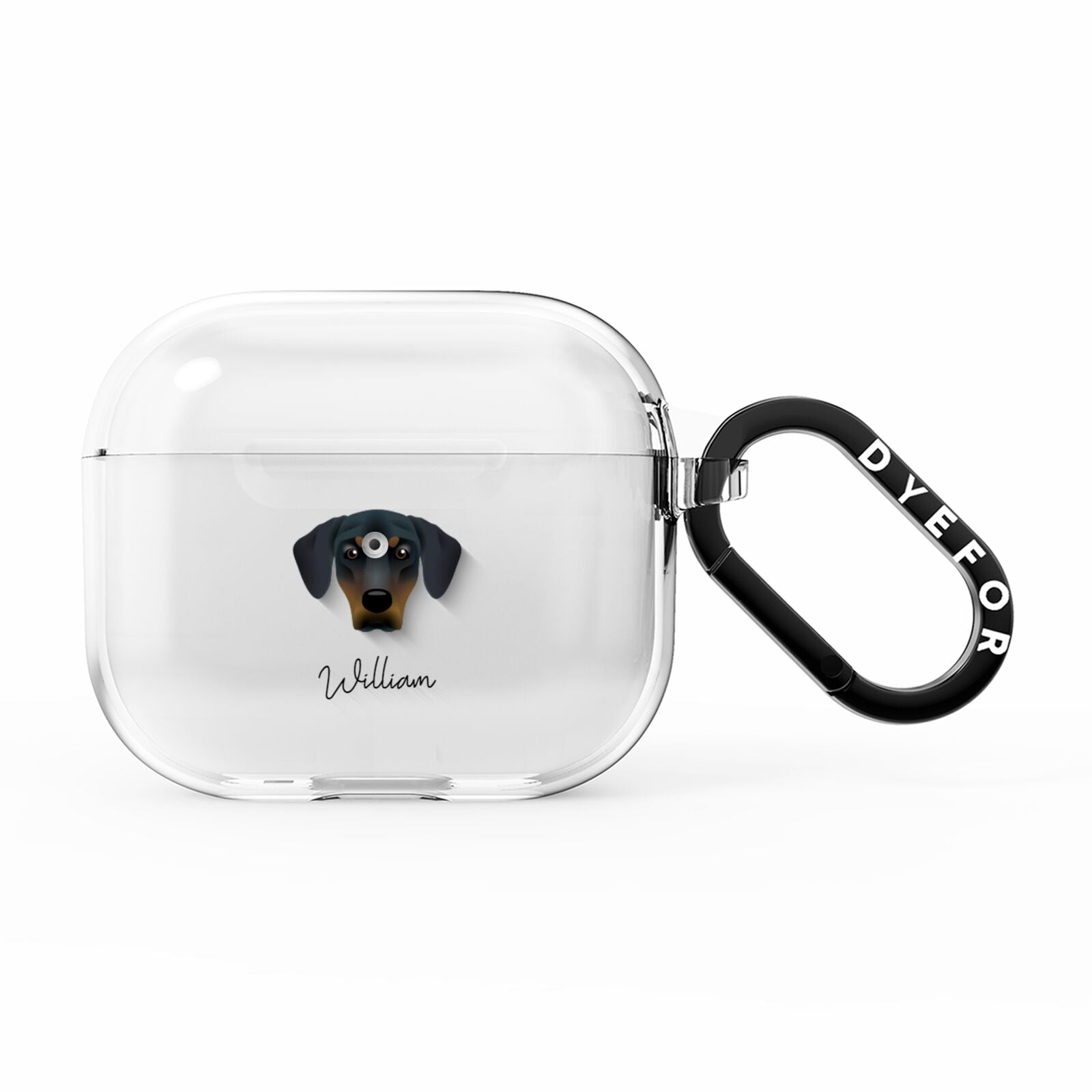 New Zealand Huntaway Personalised AirPods Clear Case 3rd Gen
