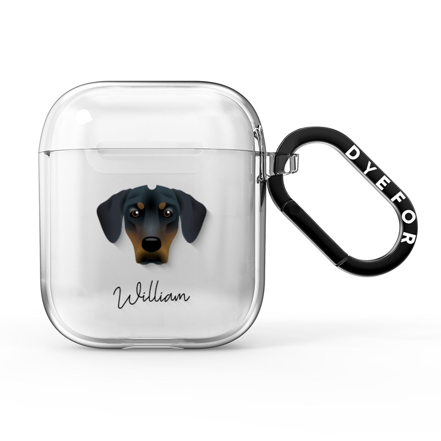 New Zealand Huntaway Personalised AirPods Clear Case