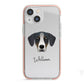 New Zealand Huntaway Personalised iPhone 13 Mini TPU Impact Case with Pink Edges