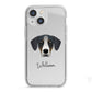 New Zealand Huntaway Personalised iPhone 13 Mini TPU Impact Case with White Edges