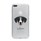 New Zealand Huntaway Personalised iPhone 7 Plus Bumper Case on Silver iPhone