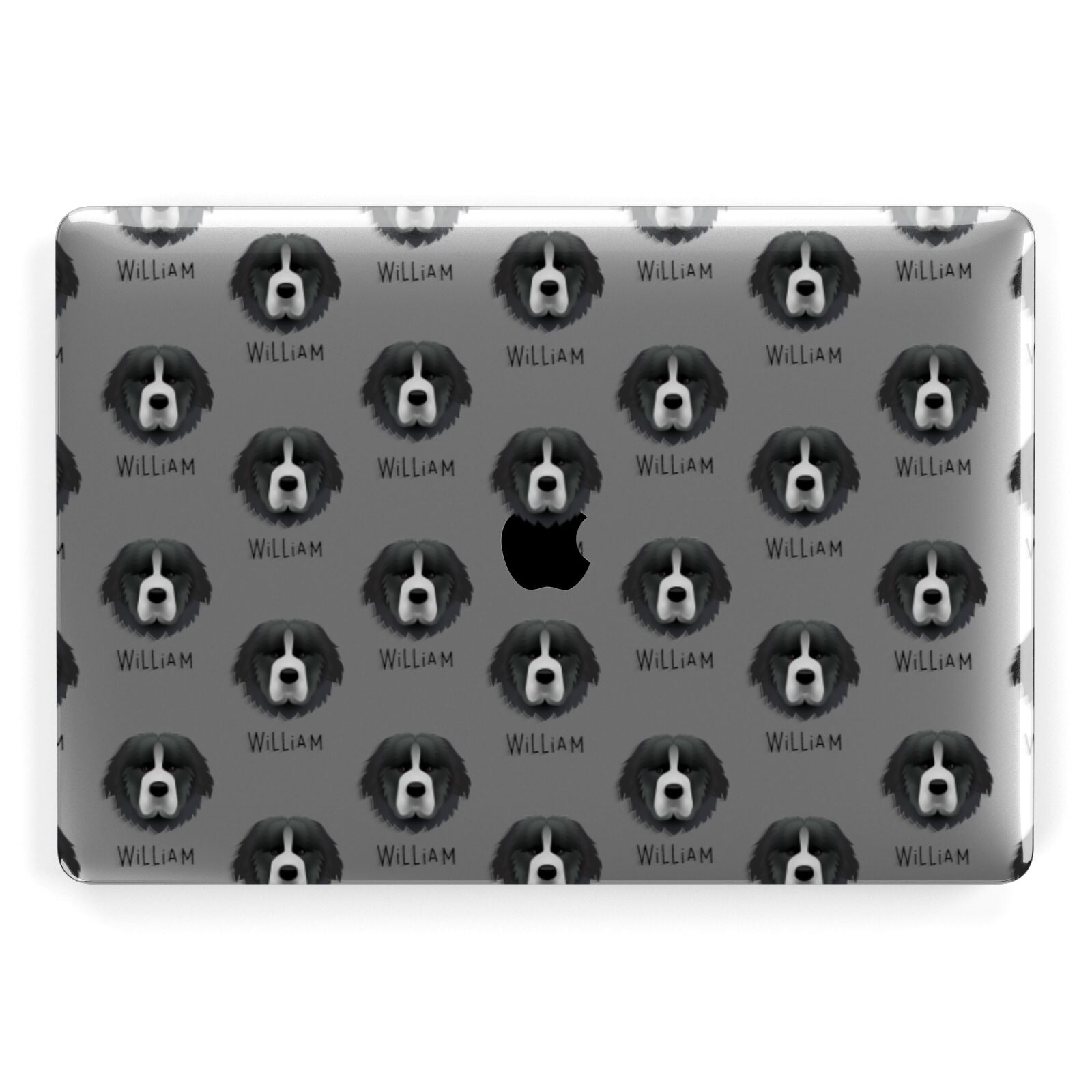 Newfoundland Icon with Name Apple MacBook Case