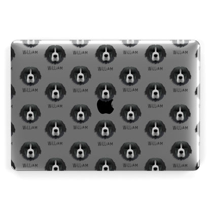 Newfoundland Icon with Name Apple MacBook Case
