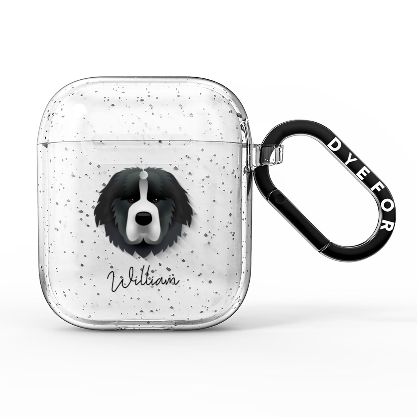 Newfoundland Personalised AirPods Glitter Case