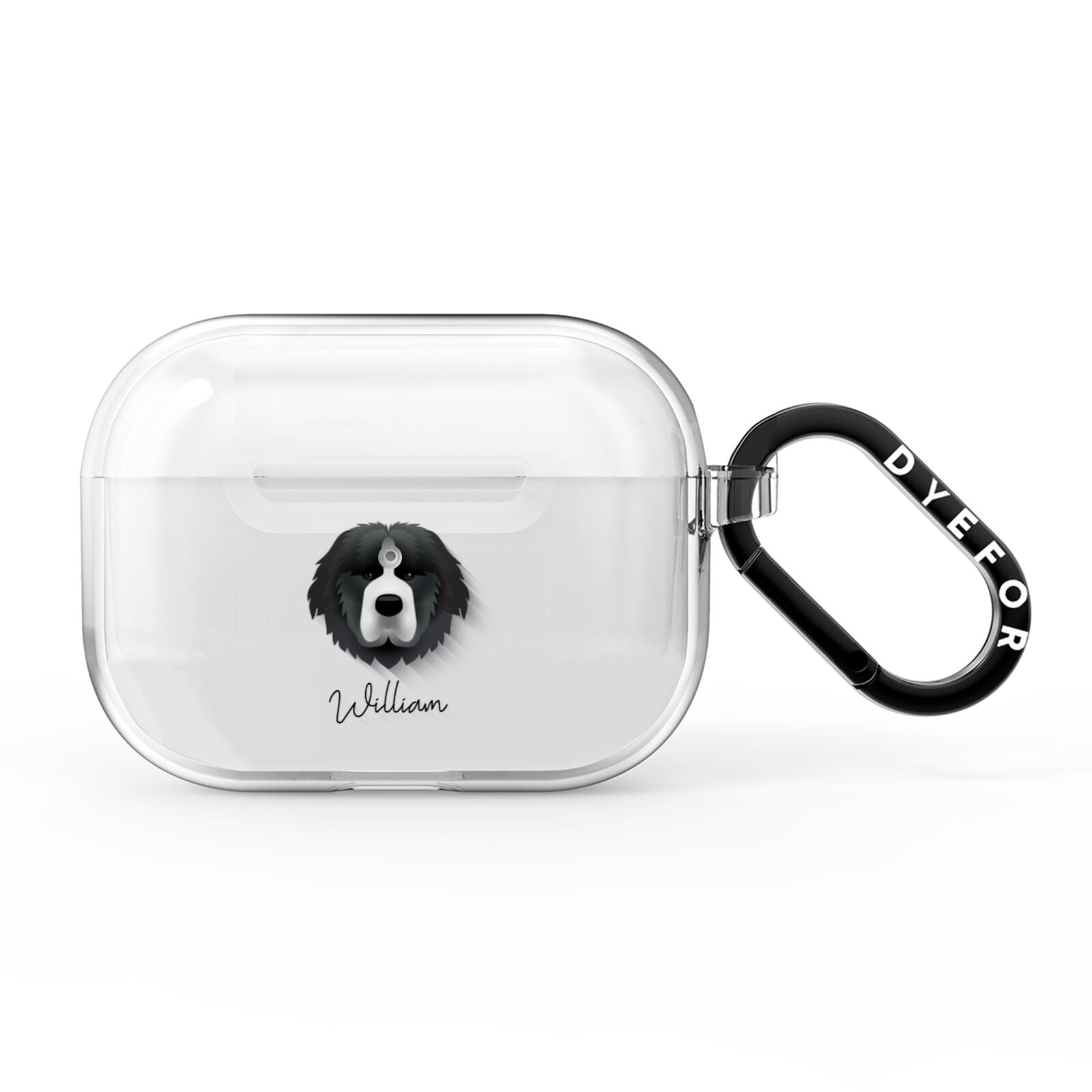Newfoundland Personalised AirPods Pro Clear Case