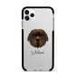 Newfoundland Personalised Apple iPhone 11 Pro Max in Silver with Black Impact Case