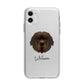 Newfoundland Personalised Apple iPhone 11 in White with Bumper Case