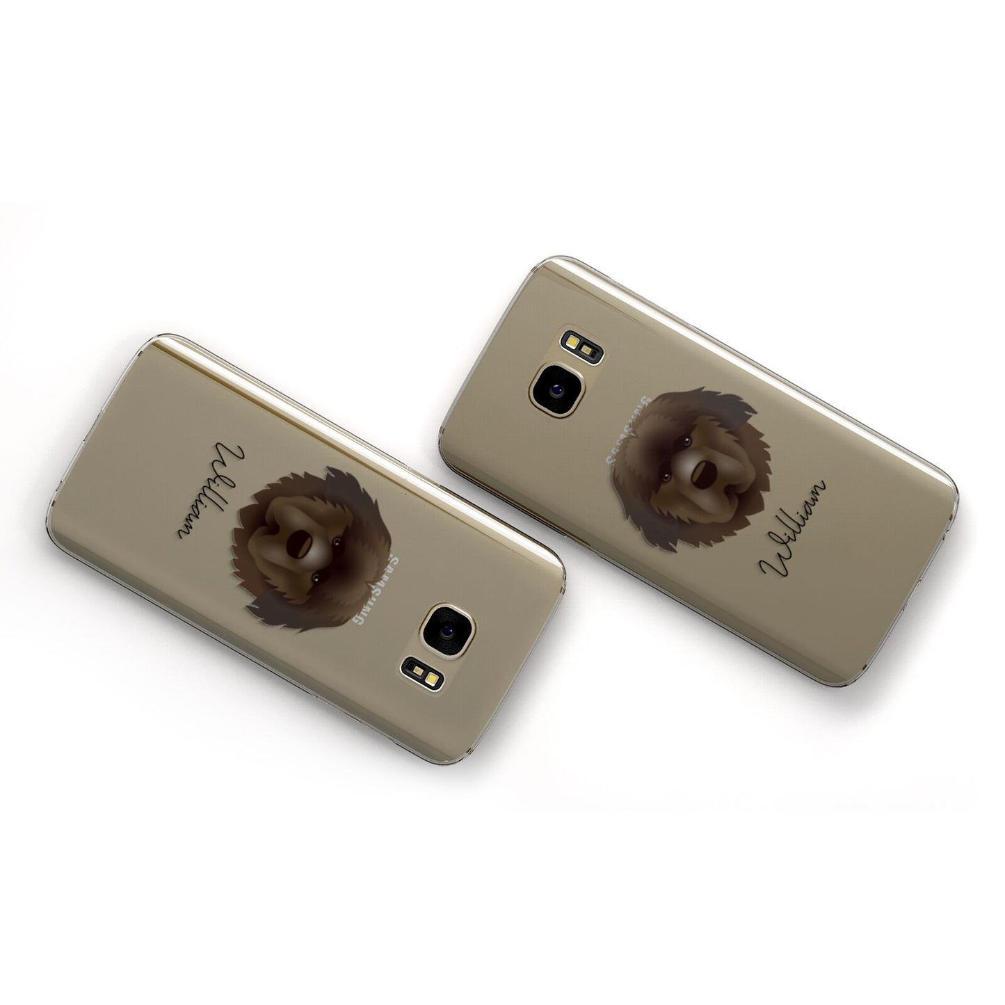 Newfoundland Personalised Samsung Galaxy Case Flat Overview