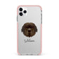 Newfoundland Personalised iPhone 11 Pro Max Impact Pink Edge Case
