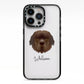 Newfoundland Personalised iPhone 13 Pro Black Impact Case on Silver phone