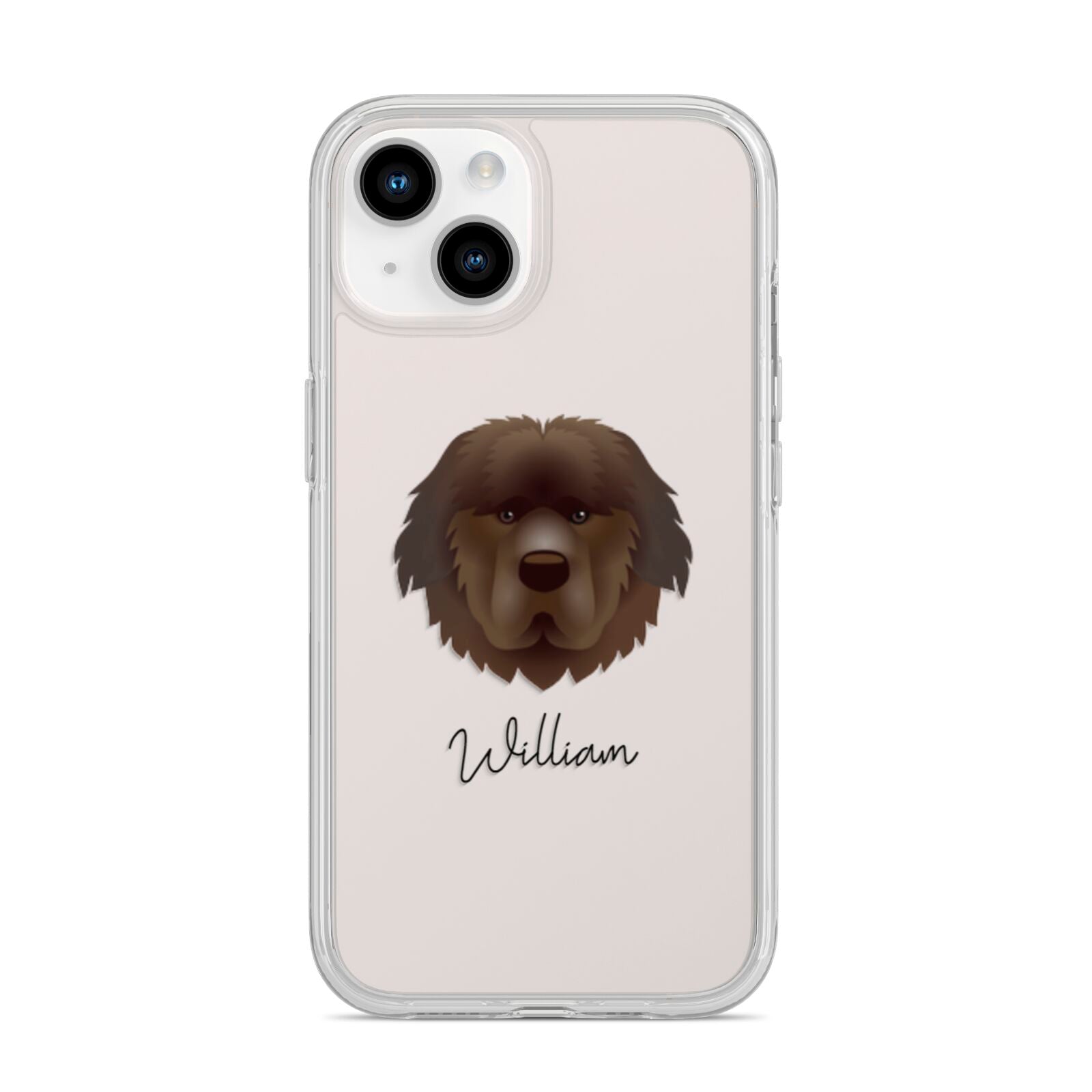 Newfoundland Personalised iPhone 14 Clear Tough Case Starlight