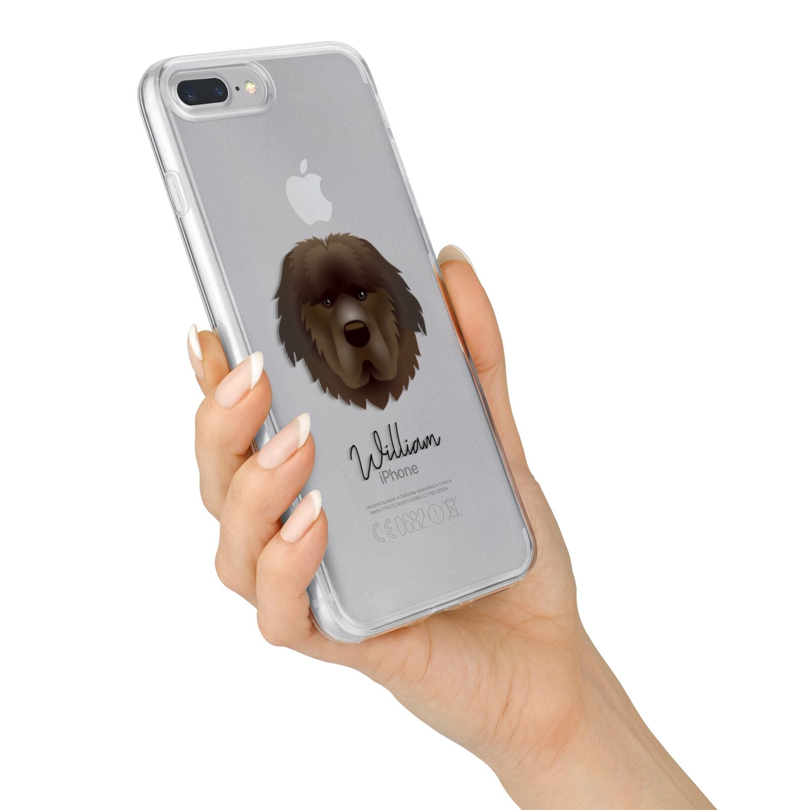 Newfoundland Personalised iPhone 7 Plus Bumper Case on Silver iPhone Alternative Image