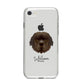 Newfoundland Personalised iPhone 8 Bumper Case on Silver iPhone