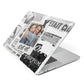Newspaper Collage Photo Personalised Apple MacBook Case Side View