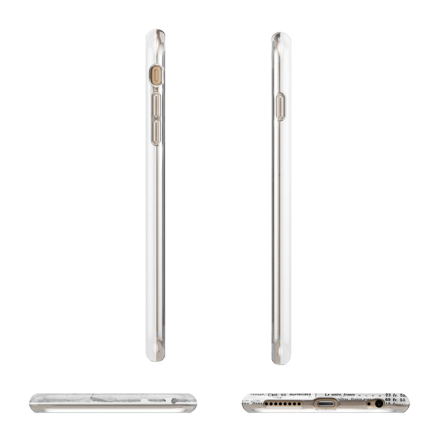 Newspaper Collage Photo Personalised Apple iPhone 6 Plus 3D Wrap Tough Case Alternative Image Angles