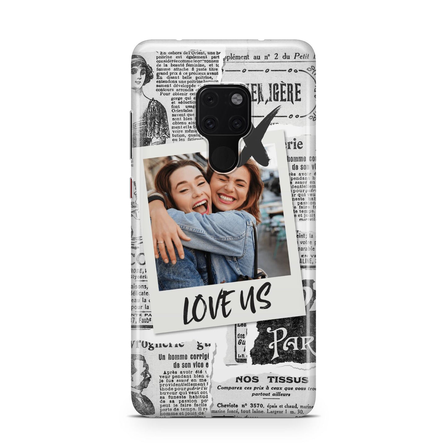 Newspaper Collage Photo Personalised Huawei Mate 20 Phone Case