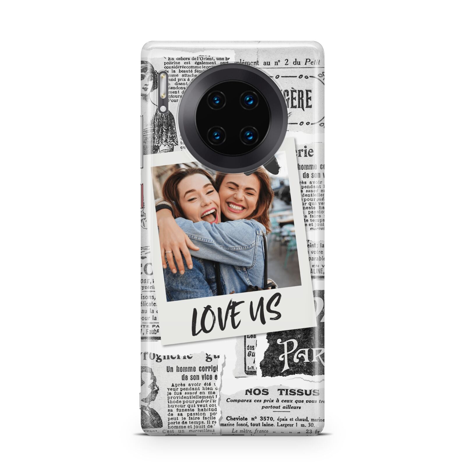 Newspaper Collage Photo Personalised Huawei Mate 30 Pro Phone Case