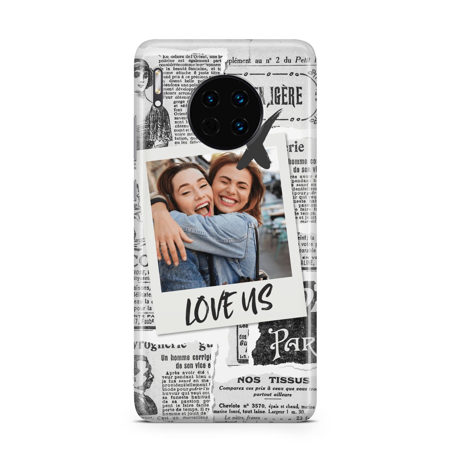 Newspaper Collage Photo Personalised Huawei Mate 30