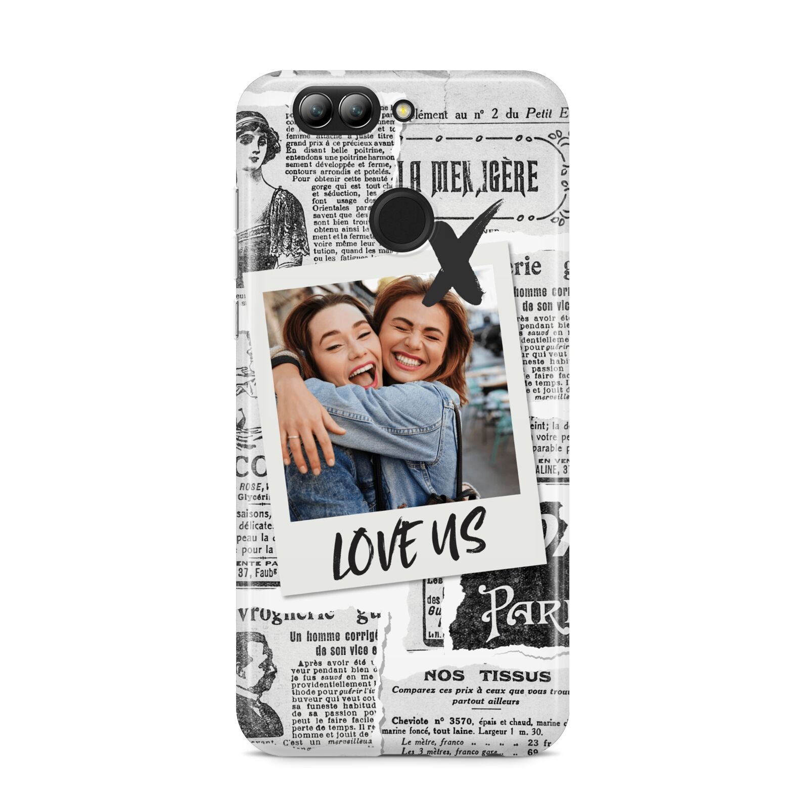 Newspaper Collage Photo Personalised Huawei Nova 2s Phone Case