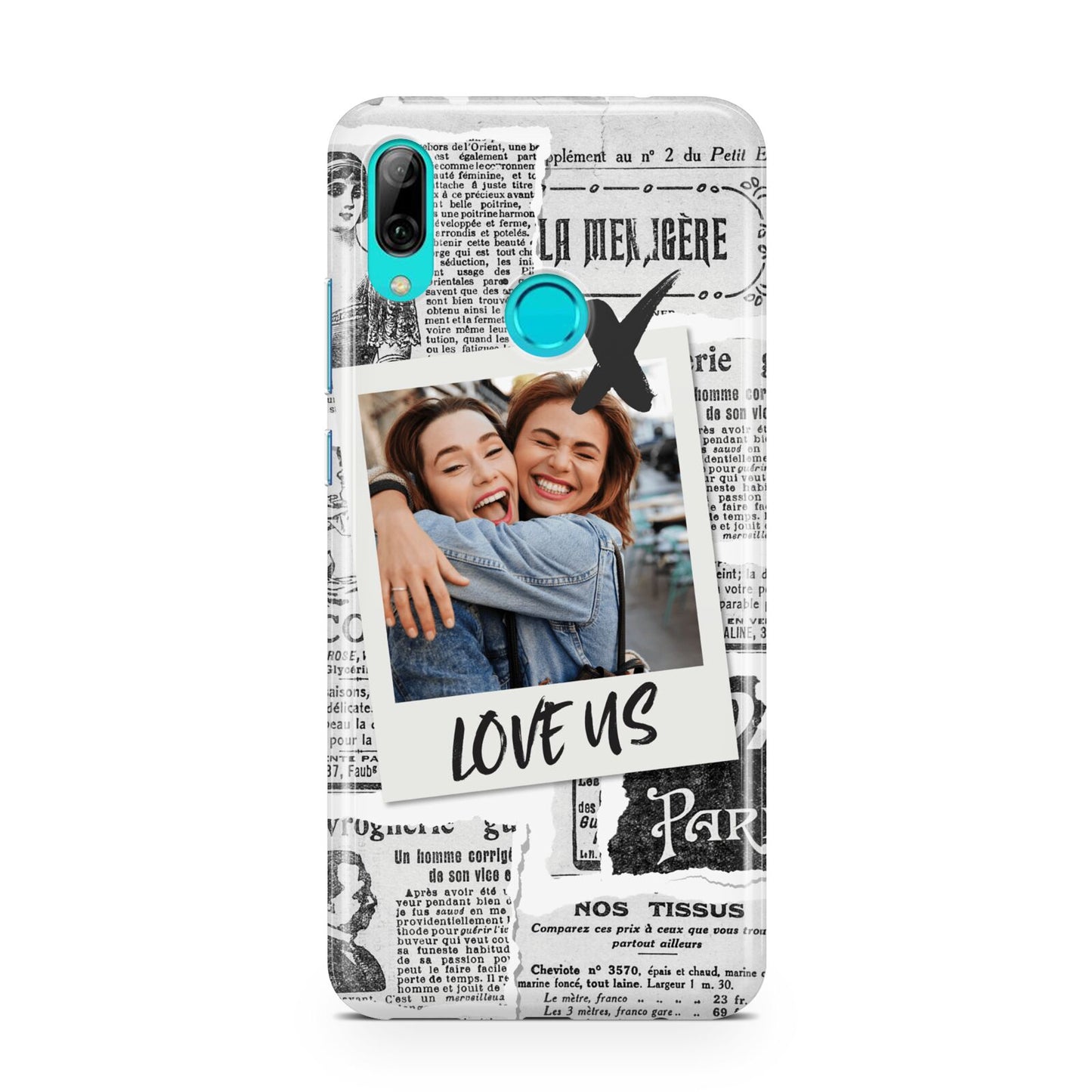 Newspaper Collage Photo Personalised Huawei P Smart 2019 Case