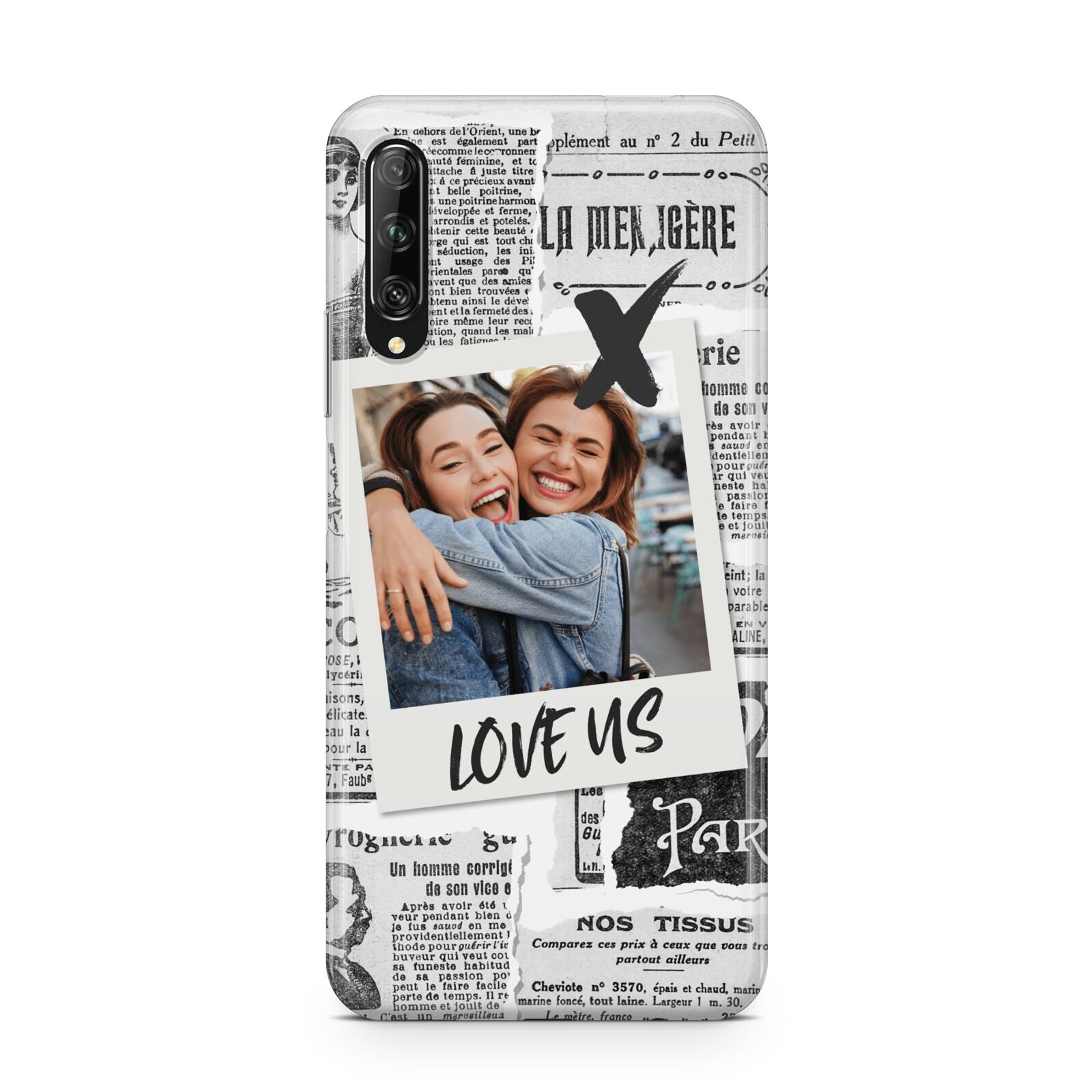 Newspaper Collage Photo Personalised Huawei P Smart Pro 2019
