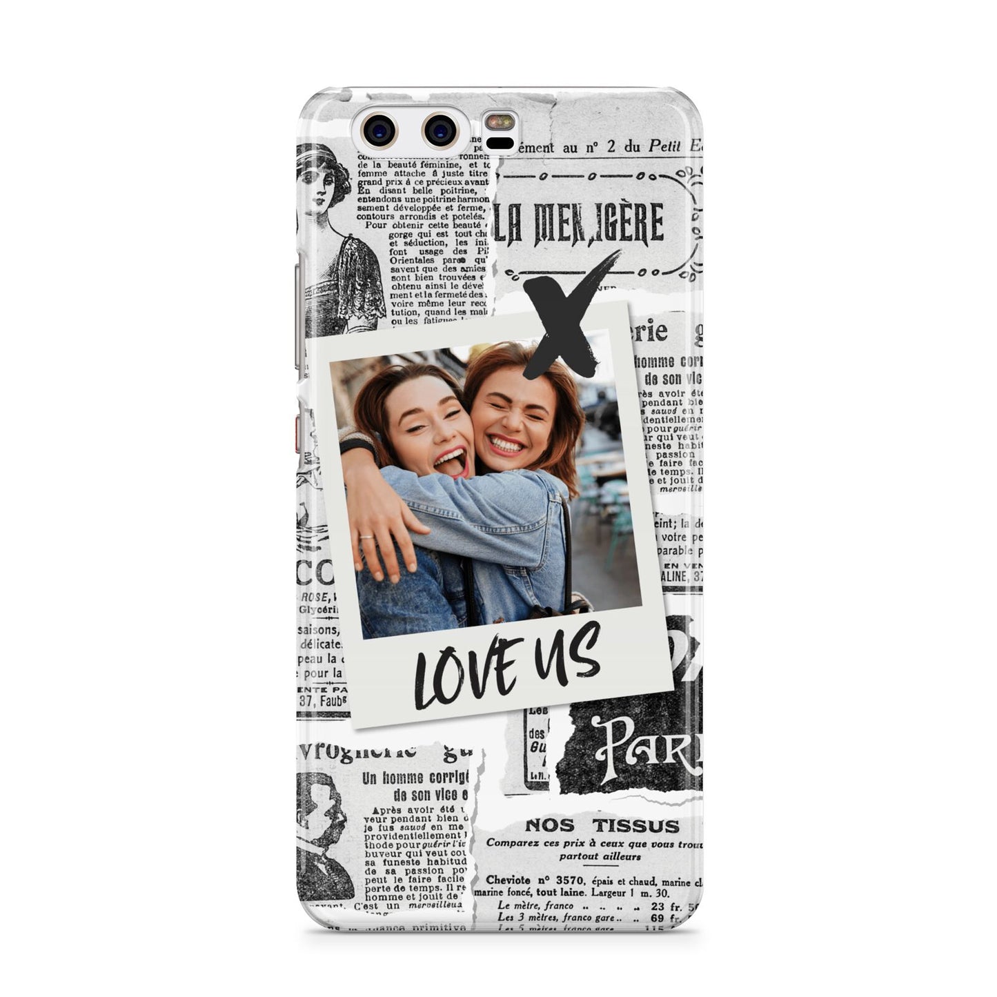 Newspaper Collage Photo Personalised Huawei P10 Phone Case
