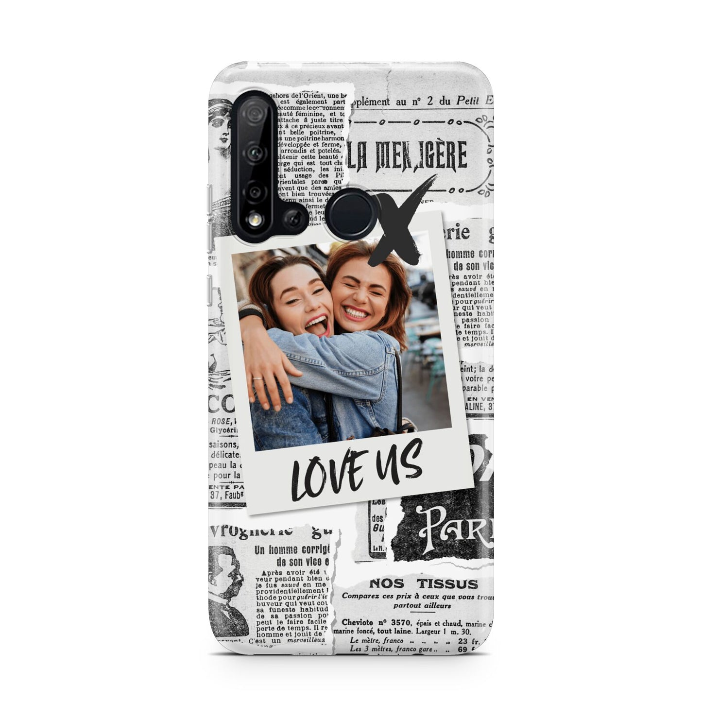 Newspaper Collage Photo Personalised Huawei P20 Lite 5G Phone Case