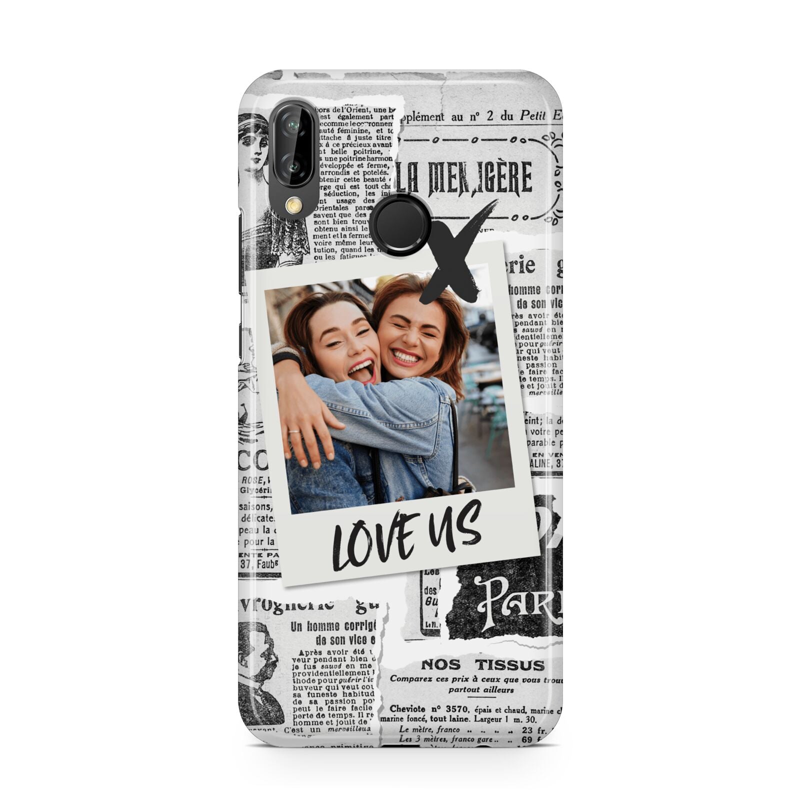 Newspaper Collage Photo Personalised Huawei P20 Lite Phone Case