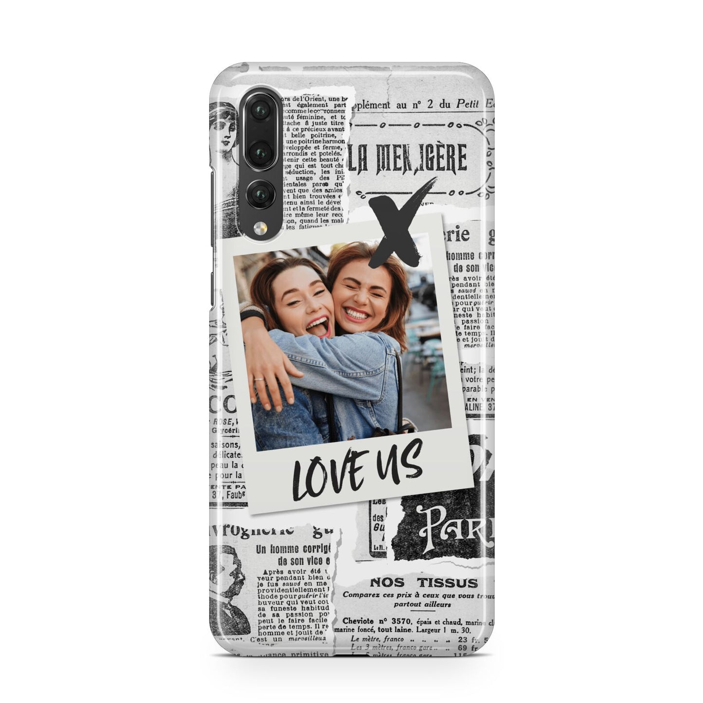Newspaper Collage Photo Personalised Huawei P20 Pro Phone Case
