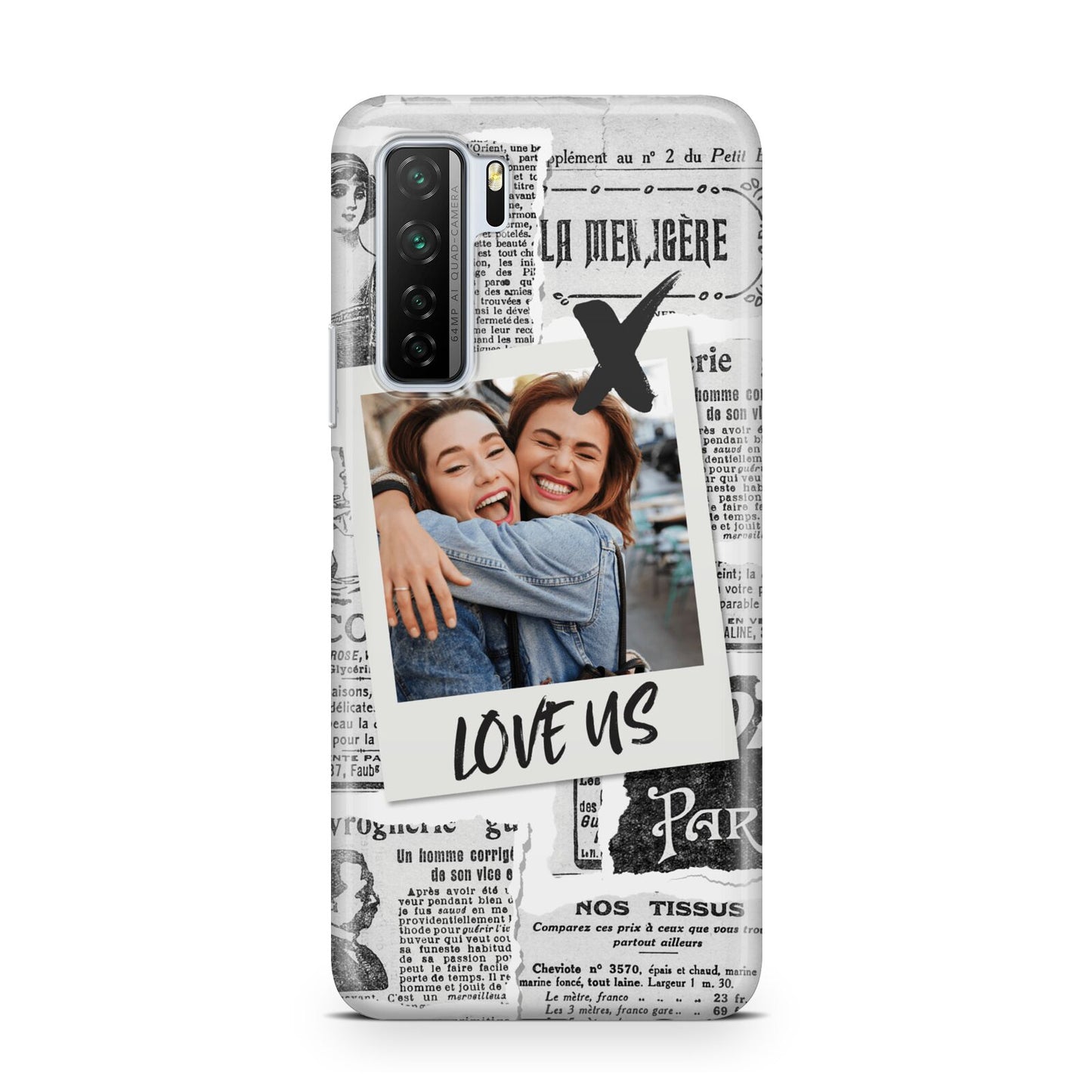 Newspaper Collage Photo Personalised Huawei P40 Lite 5G Phone Case
