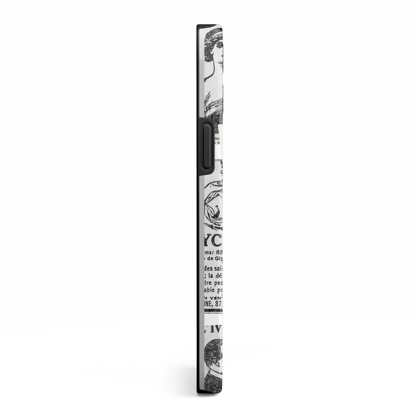 Newspaper Collage Photo Personalised iPhone 13 Pro Max Side Image 3D Tough Case