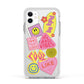 No Bad Vibes Sticker Apple iPhone 11 in White with White Impact Case