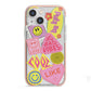 No Bad Vibes Sticker iPhone 13 Mini TPU Impact Case with Pink Edges